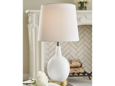 Ashley Furniture Arlomore Glass Table Lamp (1/CN) L431544 White
