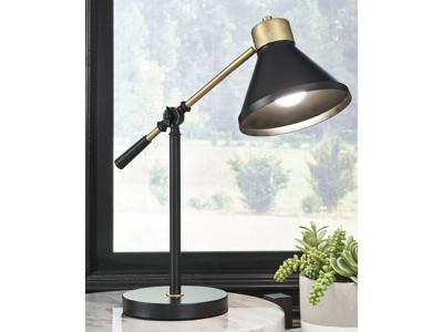 Ashley Furniture Garville Metal Desk Lamp (1/CN) L734342 Black/Gold Finish
