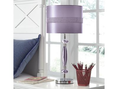 Ashley Furniture Nyssa Metal Table Lamp (1/CN) L801524 Purple