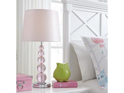 Ashley Furniture Letty Crystal Table Lamp (1/CN) L857664 Pink