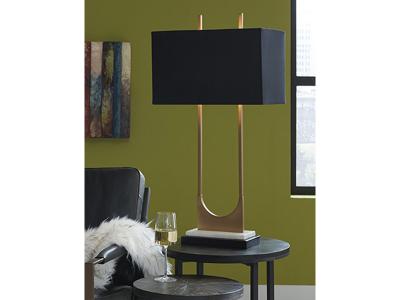 Ashley Furniture Malana Metal Table Lamp (1/CN) L208254 Brass Finish