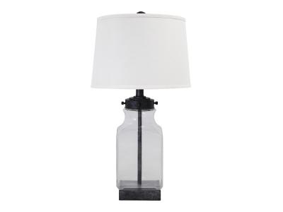 Ashley Furniture Sharolyn Glass Table Lamp (1/CN) L430144 Transparent/Silver Finish
