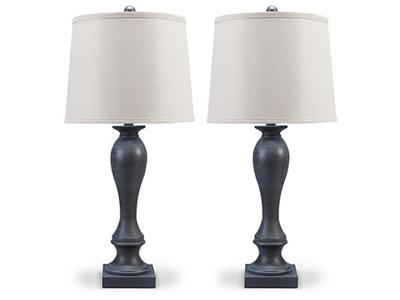 Ashley Furniture Samland Metal Table Lamp (2/CN) L208384 Gray Blue