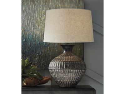 Ashley Furniture Magan Metal Table Lamp (1/CN) L207354 Antique Bronze Finish