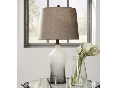 Ashley Furniture Nollie Glass Table Lamp (2/CN) L430534 Gray