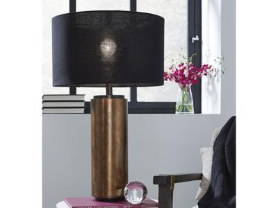 Ashley Furniture Hildry Metal Table Lamp (1/CN) L208304 Antique Brass Finish