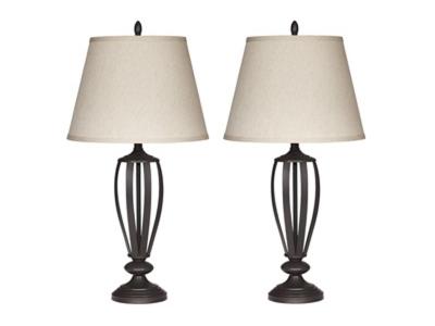 Ashley Furniture Mildred Metal Table Lamp (2/CN) L201944 Bronze Finish