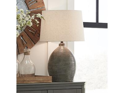Ashley Furniture Joyelle Terracotta Table Lamp (1/CN) L100744 Gray