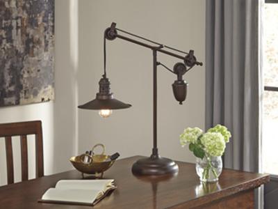 Ashley Furniture Kylen Metal Desk Lamp (1/CN) L734152 Bronze Finish