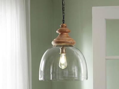 Ashley Furniture Farica Glass Pendant Light (1/CN) L000138 Transparent