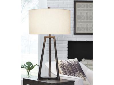 Ashley Furniture Wynlett Metal Table Lamp (1/CN) L208344 Antique Black