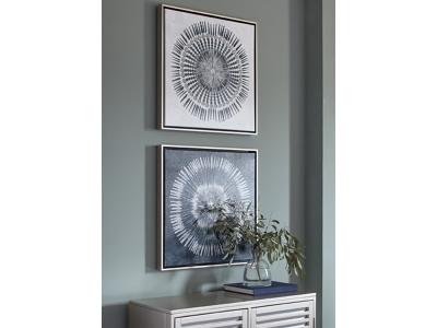 Ashley Furniture Monterey Wall Art Set (2/CN) A8000155 Blue/White