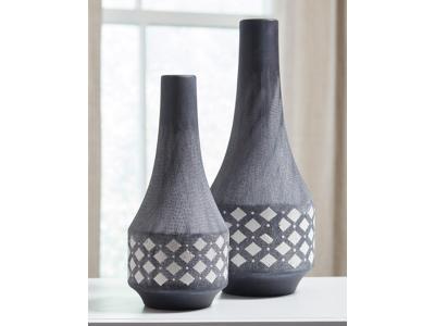 Ashley Furniture Dornitilla Vase Set (2/CN) A2000262 Black/White
