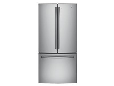 33" GE 18.6 Cu. Ft. Counter Depth French Door Refrigerator WIth Factory Installed Icemaker - GWE19JSLSS