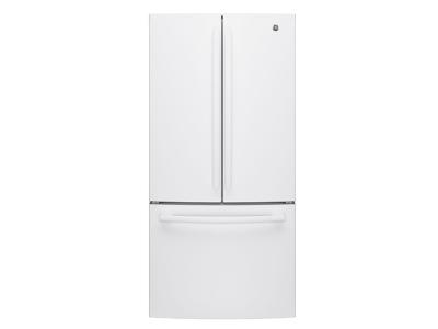 33" GE 18.6 Cu. Ft. Counter Depth French Door Refrigerator With Factory Installed Icemaker - GWE19JGLWW