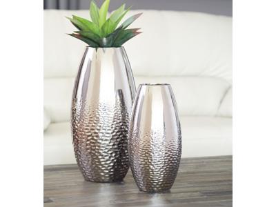 Ashley Furniture Dinesh Vase Set (2/CN) A2000355 Silver Finish