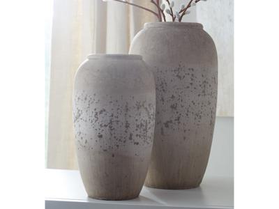 Ashley Furniture Dimitra Vase Set (2/CN) A2000110 Brown/Cream