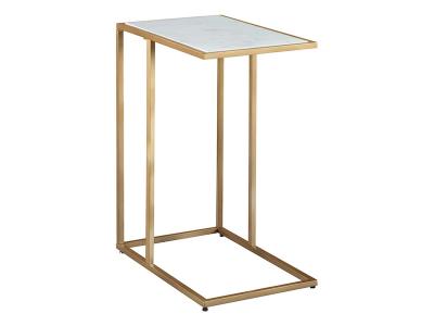 Ashley Furniture Lanport Accent Table A4000236 Champagne/White