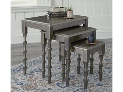 Ashley Furniture Larkendale Accent Table Set (3/CN) A4000353 Metallic Gray