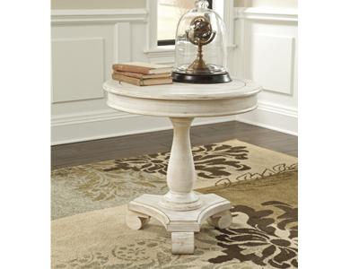 Ashley Furniture Mirimyn Round Accent Table T505-106 White