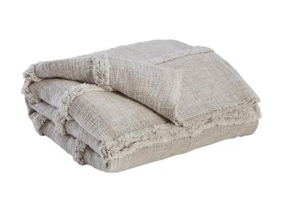 Ashley Furniture Samsen Throw (3/CS) A1000487 Linen