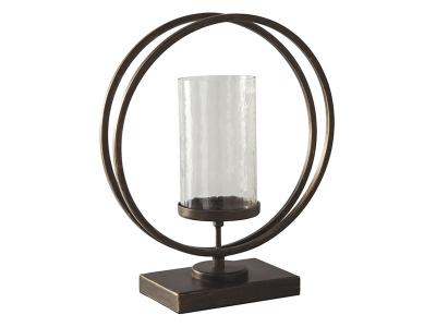 Ashley Furniture Jalal Candle Holder A2000370 Antique Gold Finish