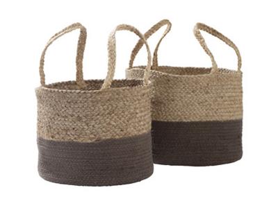 Ashley Furniture Parrish Basket Set (2/CN) A2000436 Natural/Charcoal