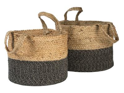 Ashley Furniture Parrish Basket Set (2/CN) A2000434 Natural/Black