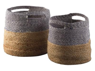 Ashley Furniture Parrish Basket Set (2/CN) A2000097 Natural/Blue