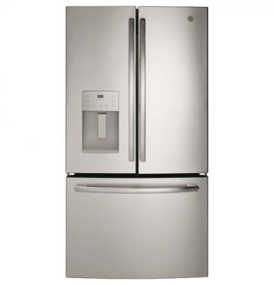 36" GE 25.5 Cu. Ft. Bottom Mount French Door Refrigerator - GFE26JSMSS