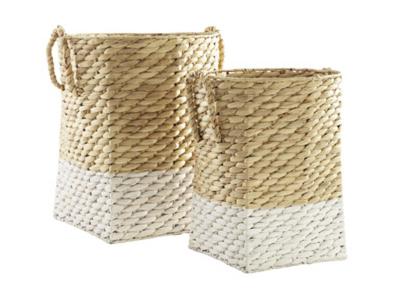 Ashley Furniture Winwich Basket Set (2/CN) A2000470 Antique White/Brown