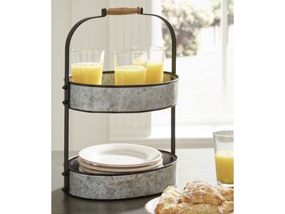 Ashley Furniture Estela Tray A2000453 Gray/Black