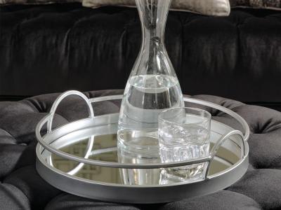 Ashley Furniture Adria Tray A2000443 Silver Finish