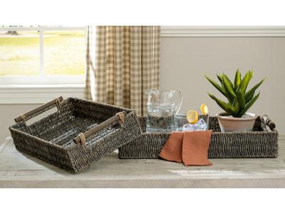 Ashley Furniture Halima Tray Set (2/CN) A2000466 Antique Gray