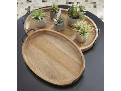 Ashley Furniture Jocelyne Tray Set (2/CN) A2000455 Brown/Black