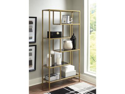 Ashley Furniture Frankwell Bookcase A4000286 Gold Finish