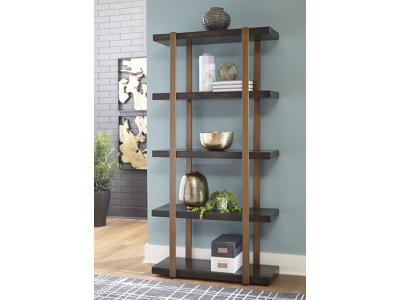 Ashley Furniture Beckville Bookcase A4000173 Gold Finish/Brown