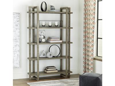 Ashley Furniture Bergton Bookcase A4000500 Distressed Gray