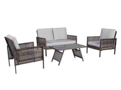 Ashley Furniture Lainey Love/Chairs/Table Set (4/CN) P338-080 Two-tone Gray