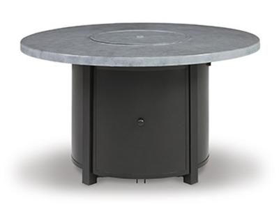 Ashley Furniture Coulee Mills Round Fire Pit Table P187-776 Gray/Black