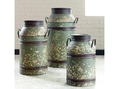 Ashley Furniture Elke Milk Can Set (3/CN) A2000366 Antique Brown