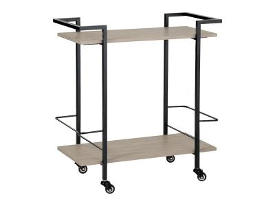 Ashley Furniture Waylowe Bar Cart A4000389 Brown/Black