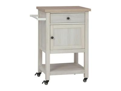 Ashley Furniture Boderidge Bar Cart A4000333 Antique White