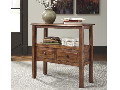 Ashley Furniture Abbonto Accent Table T800-124 Warm Brown