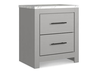 Ashley Furniture Cottonburg Two Drawer Night Stand B1192-92 Light Gray/White