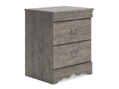 Ashley Furniture Bayzor Two Drawer Night Stand B1126-92 Gray