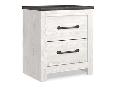 Ashley Furniture Gerridan Two Drawer Night Stand B1190-92 White/Gray