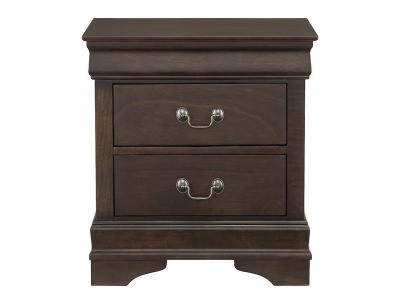 Ashley Furniture Leewarden Two Drawer Night Stand B398-92 Dark Brown