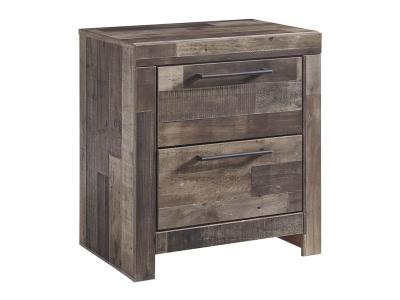 Ashley Furniture Derekson Two Drawer Night Stand B200-92 Multi Gray