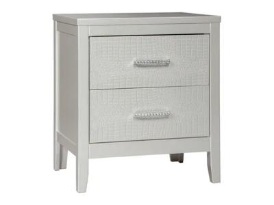 Ashley Furniture Olivet Two Drawer Night Stand B560-92 Silver
